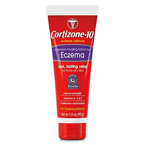 Cortizone-10 for Eczema, Maximum Strength 1% Hydrocortisone With Vitamins A, C & E